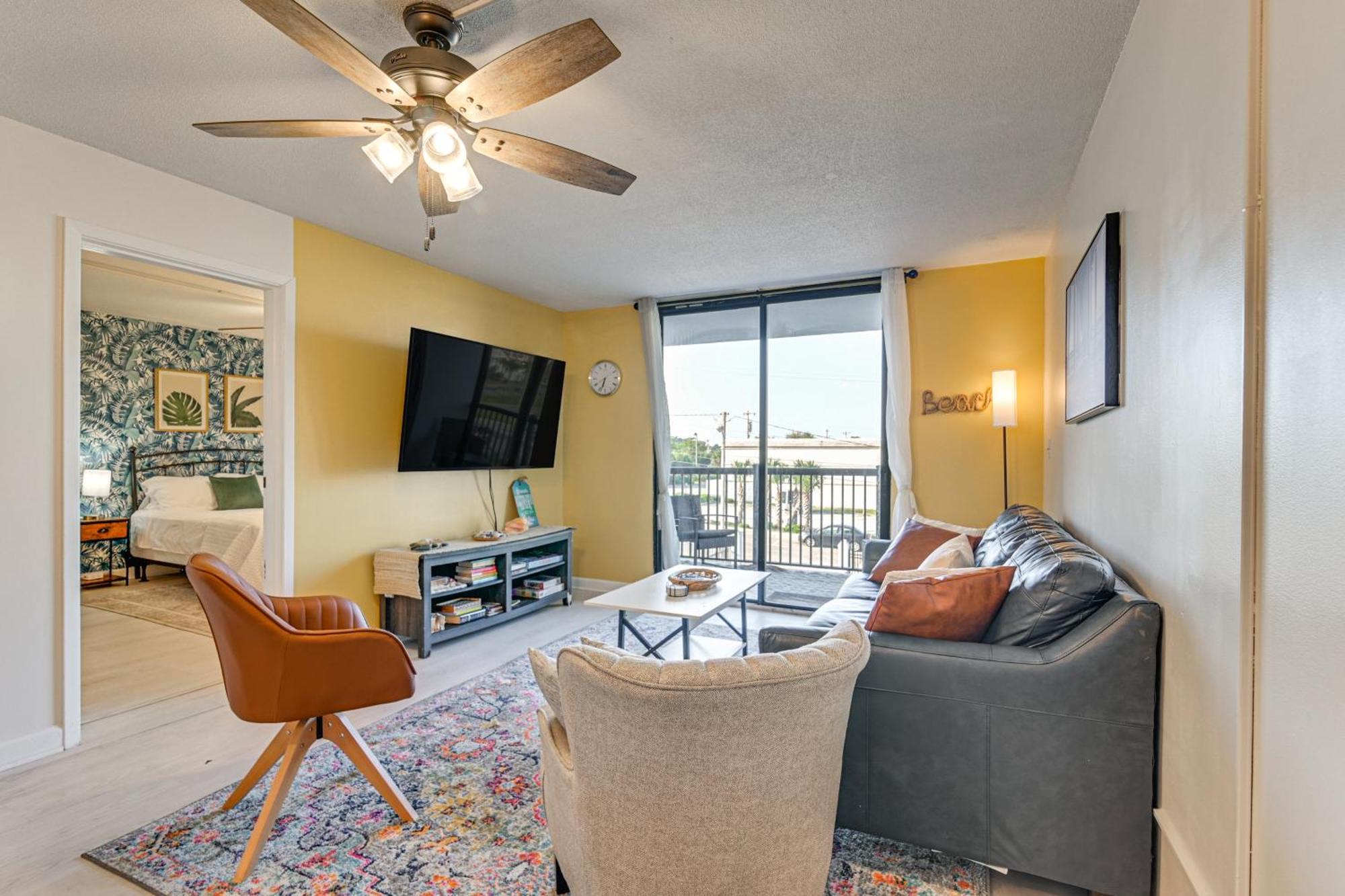 Updated Resort Condo, Walk To Myrtle Beach! Bagian luar foto